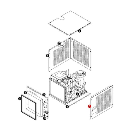 Follett Panel, Right Side 425A/W Xs 01068238